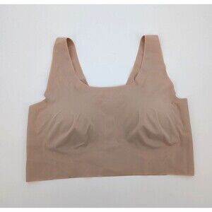 Bali Womens Comfort Revolution Bra 2XL Nude Wireless Seamless Stretch